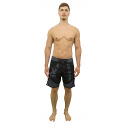 Brave Art MMA Shorts Darkness – Black & Grey