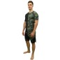 Rashguard Manches Courtes Front Liner Brave Art Camo Vert et Noir Rashguard Manches Courtes Front Liner Brave Art Camo Vert et Noir