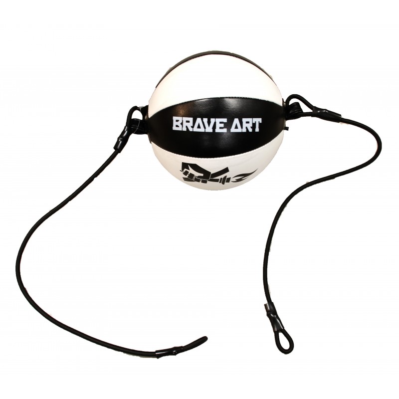 Punching Ballon Double Élastique de Boxe en Cuir Brave Art - BADEB