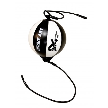 Punching Ballon Double Élastique de Boxe en Cuir Brave Art - BADEB