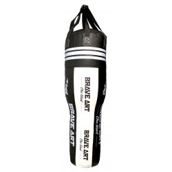 Sac de Frappe Uppercut en Cuir Noir et Blanc BRAVE ART - BABBLF