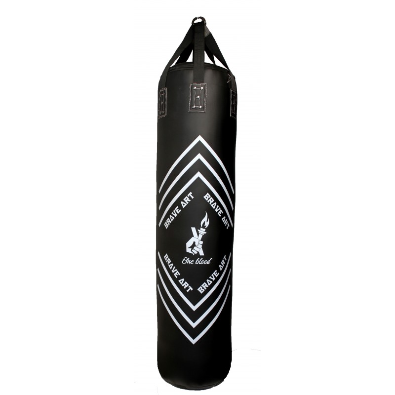 Brave Art “Grades” Leather Punching Bag Black (60 kg) – BABBG