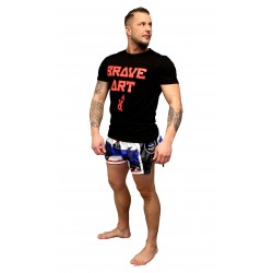 Brave Art T-Shirt Square – Black & Red (SQUARE)