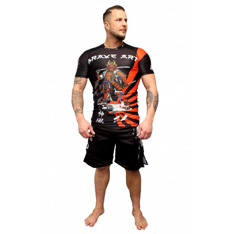 Rashguard Manches Courtes Banzaï Brave Art - BARSSBA Rashguard Manches Courtes Banzaï Brave Art - BARSSBA