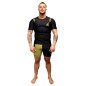 Brave Art Short Sleeve Rashguard BG Black & Gold Brave Art Short Sleeve Rashguard BG Black & Gold