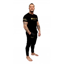 First Slim Joggers – Black & Gold