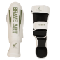Protège-Tibias et Pieds PU Classic One Brave Art Blanc et Vert - PTPUWG