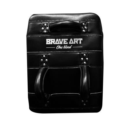 Bouclier de Frappe en Cuir Noir Brave Art - BASPLE