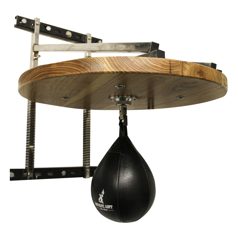 Speed Bag avec Structure Brave Art en Cuir Noir - BASPBASE Speed Bag avec Structure Brave Art en Cuir Noir - BASPBASE