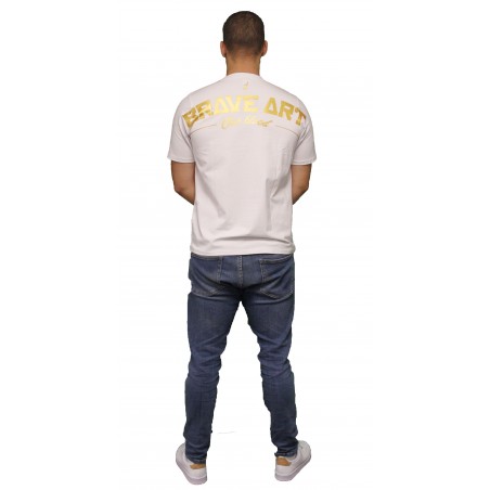 T-Shirt Empire Brave Art – Blanc – Élégance et Confort au Quotidien