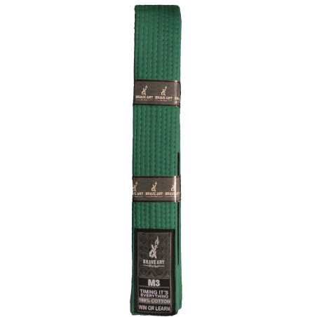 Ceinture JJB Enfant Brave Art Verte – 100 % Coton, Confort & Progression