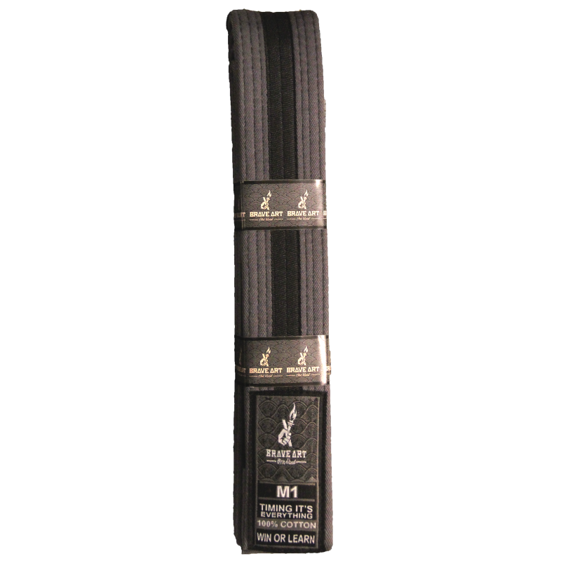 Brave Art Kids BJJ Belt Grey and Black – BACBKGB Brave Art Kids BJJ Belt Grey and Black – BACBKGB