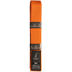 Ceinture BJJ enfant orange Brave Art – 100% coton résistant
