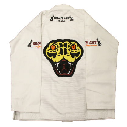 Brave Art Kids BJJ Gi Anaconda White – Durable & Stylish Kimono
