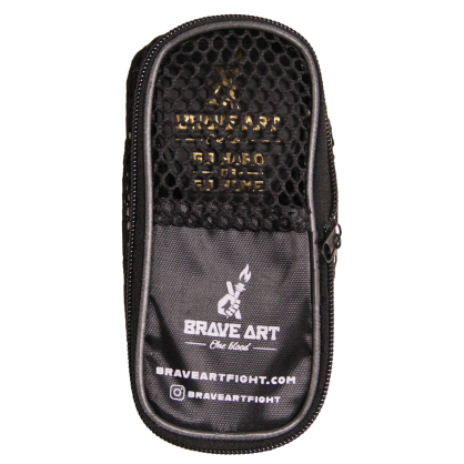 Brave Art Boxing Hand Wraps 4.5m Black – Gold Logo, Silicone Strap