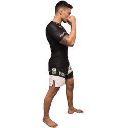 Rashguard Vale Tudo Brave Art Manches Courtes Noir