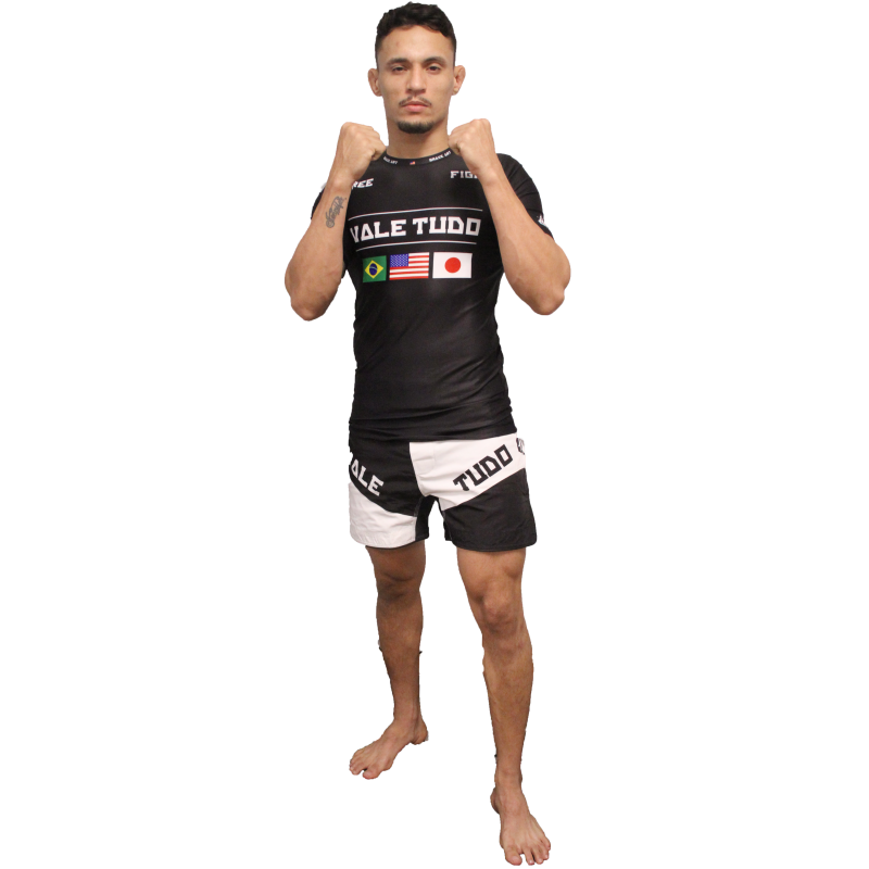 Rashguard Vale Tudo Brave Art Manches Courtes Noir Rashguard Vale Tudo Brave Art Manches Courtes Noir