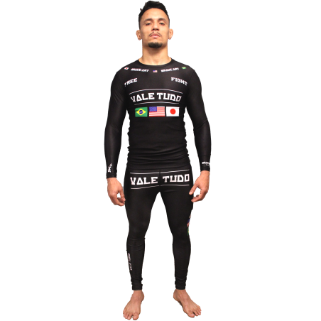 Brave Art Vale Tudo Rashguard Long Sleeve Black – BARLSVT23 | Compression & Combat Performance