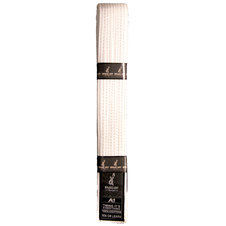 Ceinture JJB Brave Art Blanche – Débutez Fort avec une Ceinture Premium 100 % Coton