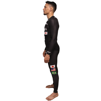 Rashguard Vale Tudo Brave Art Gris Foncé – Haute Performance et Style