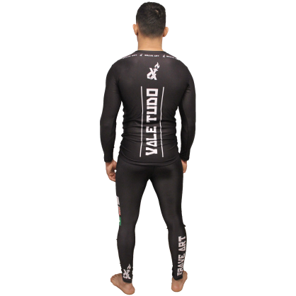 Rashguard Vale Tudo Brave Art Gris Foncé – Haute Performance et Style