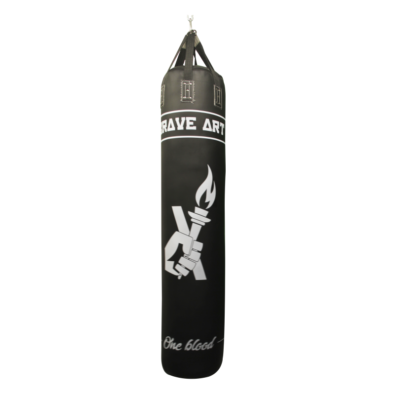 Sac de Frappe en Cuir Noir BRAVE ART (1,95 m / 60 kg) - BABBBLT Sac de Frappe en Cuir Noir BRAVE ART (1,95 m / 60 kg) - BABBBLT
