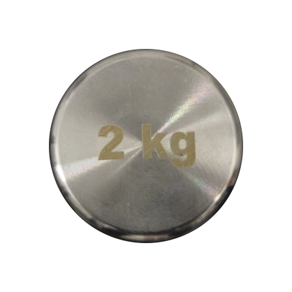 Haltère Electroplating 2 kg – Compact, chromé, idéal mobilité et tonification douce