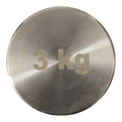 Haltère Electroplating 3 kg – Métal chromé brillant, léger, idéal tonification et mobilité