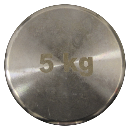 Haltère Electroplating 5 kg – Métal chromé élégant, format compact, prise ergonomique