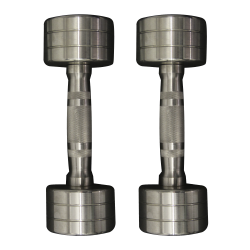 Haltère Electroplating 10 kg – Métal chromé, poignée ergonomique, design élégant