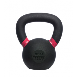 Kettlebell 8 kg en fonte – Revêtement poudre, adhérence optimale, design ergonomique