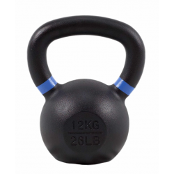 Kettlebell 12 kg en fonte – Revêtement poudre, ergonomique, résistante à la corrosion