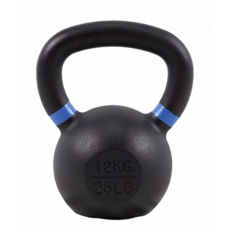 Kettlebell Enduit de poudre fonte 12 KG - KB12 Kettlebell Enduit de poudre fonte 12 KG - KB12