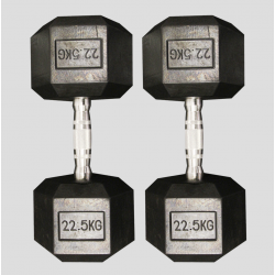 Haltère Hexagonal – Hex Dumbbell anti-roulement, prise ergonomique, ultra résistant