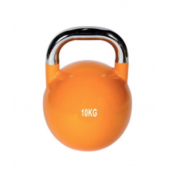 Kettlebell Compétition 10 kg – Fonte d'acier, norme officielle, prise confortable