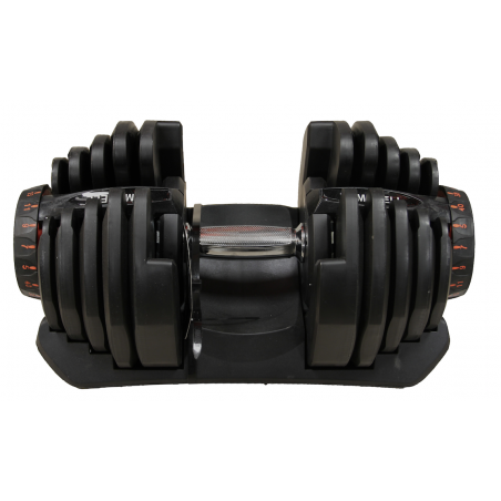 Haltère Ajustable 42 kg avec Cadran – Poids modulable, compact, acier robuste