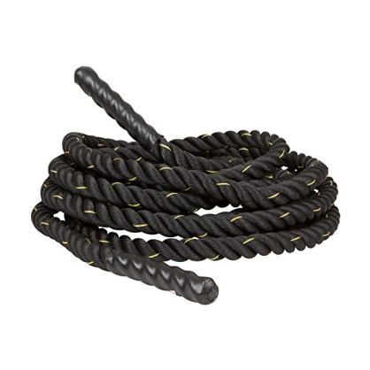Battle Rope 9m – Corde d'entraînement en nylon, poignées antidérapantes, usage intérieur/extérieur