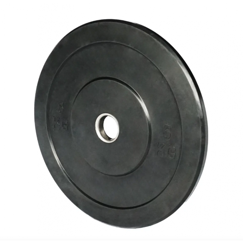 Bumper Plate en caoutchouc noir 5 KG - BP5KG Bumper Plate en caoutchouc noir 5 KG - BP5KG