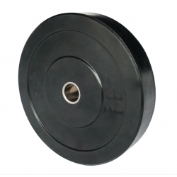 Bumper Plate 25kg en Caoutchouc Noir – Haute durabilité, absorption des chocs, design élégant