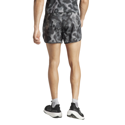 Short adidas Own the Run 3 bandes – Imprimé intégral, AEROREADY, slip intégré