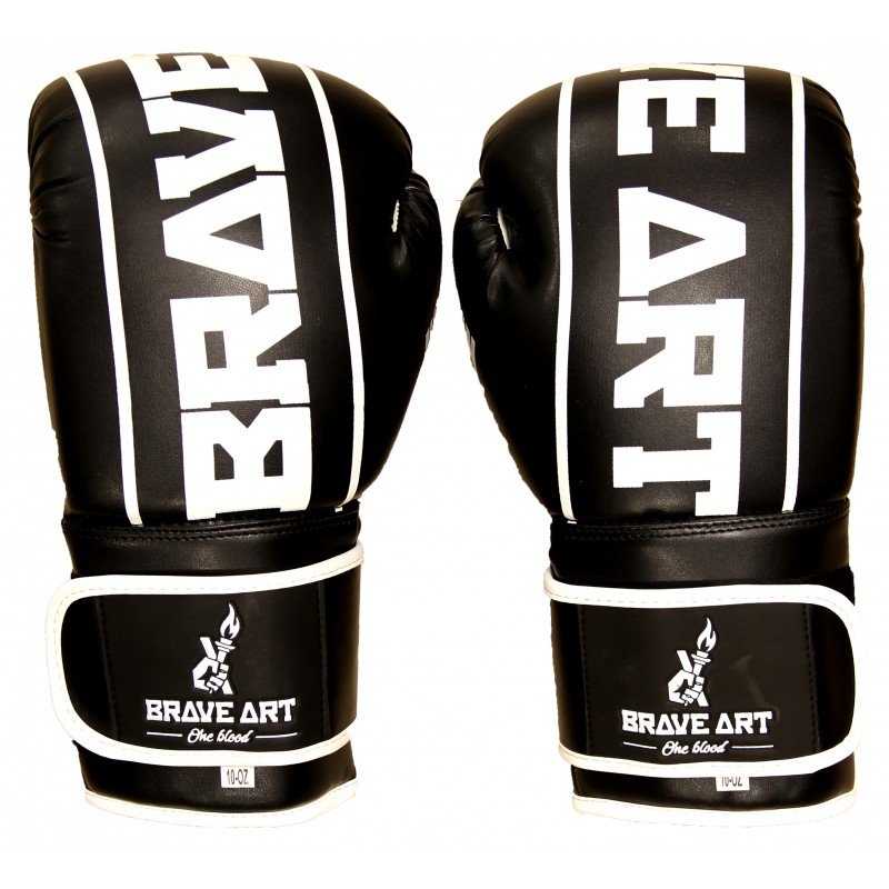 Gants de Boxe Classic One Brave Art Noir & Blanc - BGPUBW Gants de Boxe Classic One Brave Art Noir & Blanc - BGPUBW