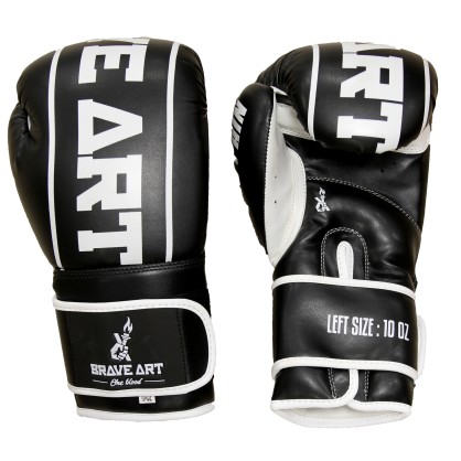 Brave Art Boxing Gloves BGPUBW – Classic One Black White Training