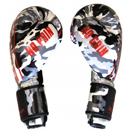 Gants de Boxe PU Brave Art – Camo Noir & Rouge - BGCOCB