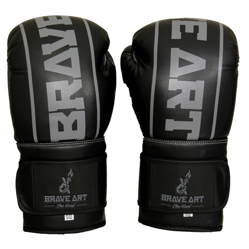 Gants de Boxe Classic One PU Brave Art Noir et Gris - BAPUGRY Gants de Boxe Classic One PU Brave Art Noir et Gris - BAPUGRY