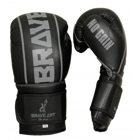 Gants Classic One Brave Art – Noir & Gris, Puissance & Élégance