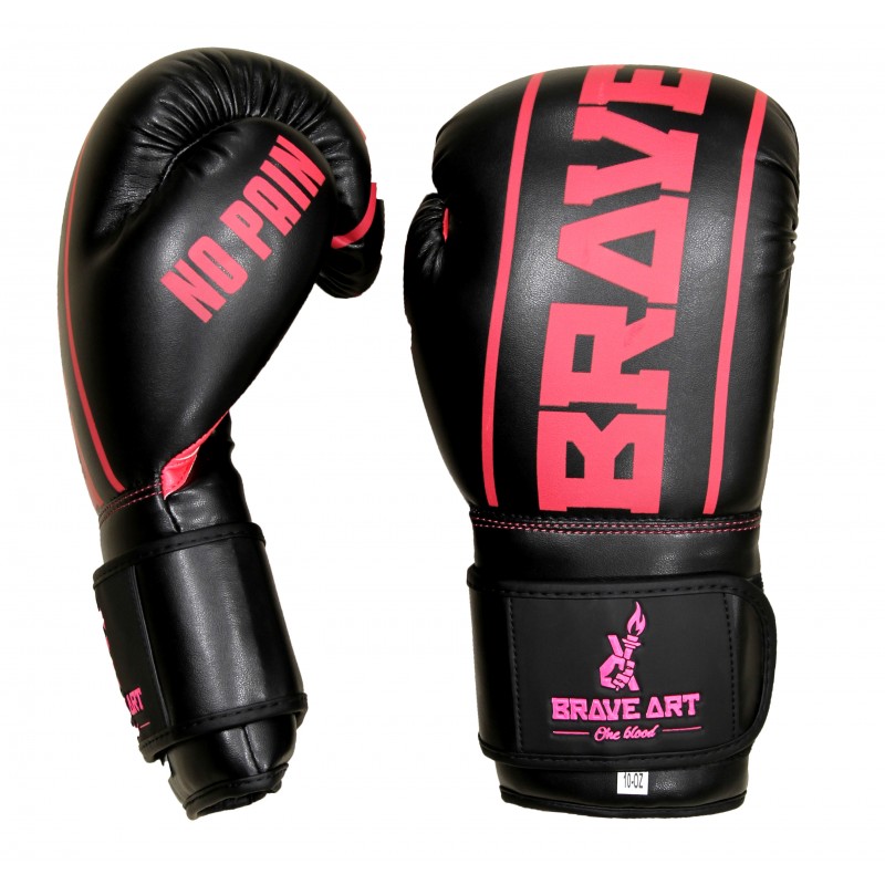 Brave Art Classic One Boxing Gloves – Black & Pink – BAPUBP Brave Art Classic One Boxing Gloves – Black & Pink – BAPUBP
