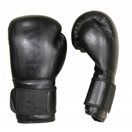 Gants de Boxe Classic One PU Brave Art Noir Ton sur Ton - BGPUFB