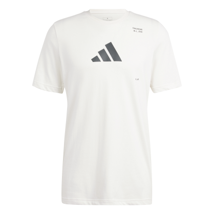 T-shirt graphique multisport adidas AEROREADY – Coton doux, logo 3 bandes, évacuation de la transpiration