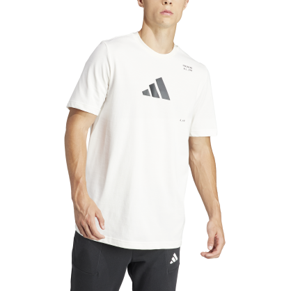 T-shirt graphique multisport adidas AEROREADY – Coton doux, logo 3 bandes, évacuation de la transpiration