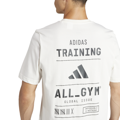 T-shirt graphique multisport adidas AEROREADY – Coton doux, logo 3 bandes, évacuation de la transpiration